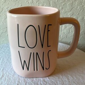 Rae Dunn: Light Pink “Love Wins” Coffee/Tea Mug
